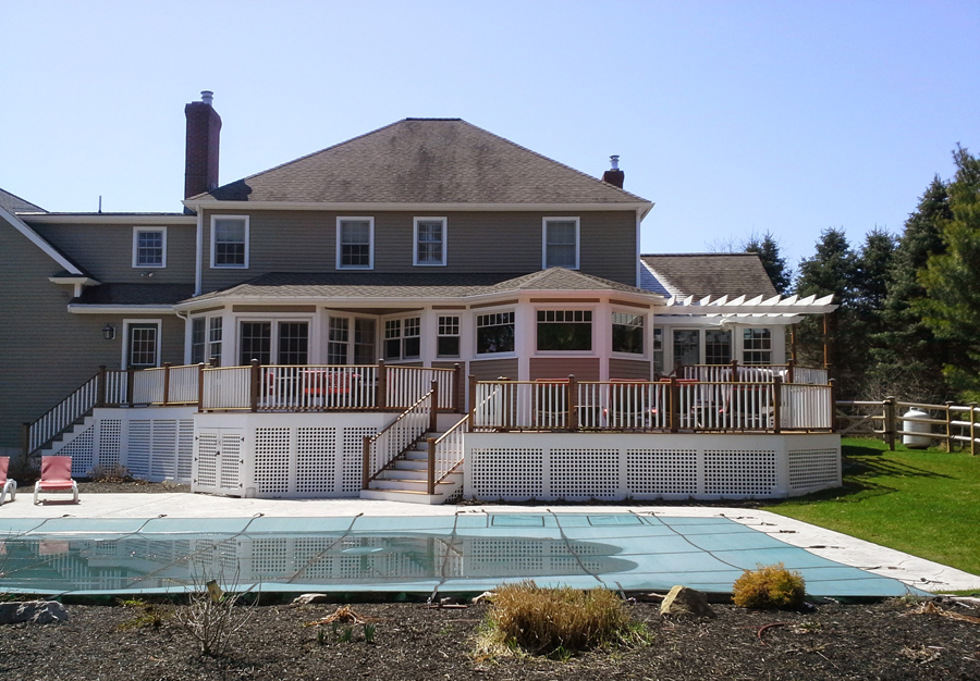 Beverly deck custom renovation and railings