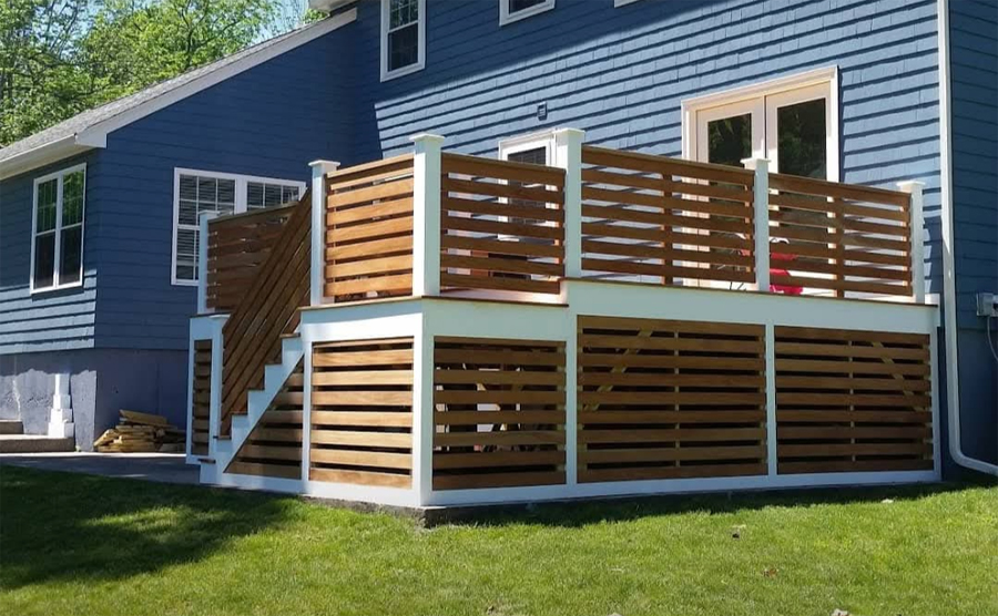 Norwood deck custom outdoor living and stairs