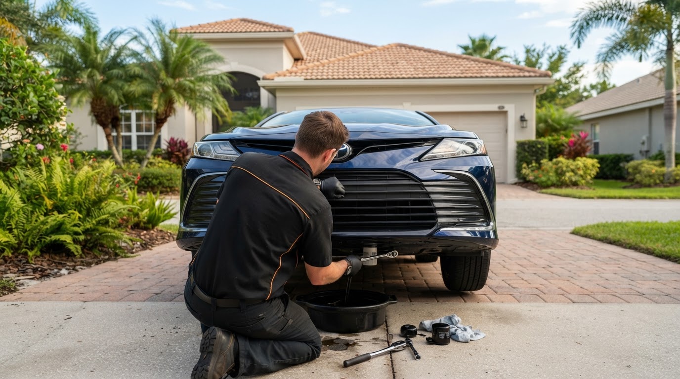 Oil Changes from Florida Bros Mobile Mechanics