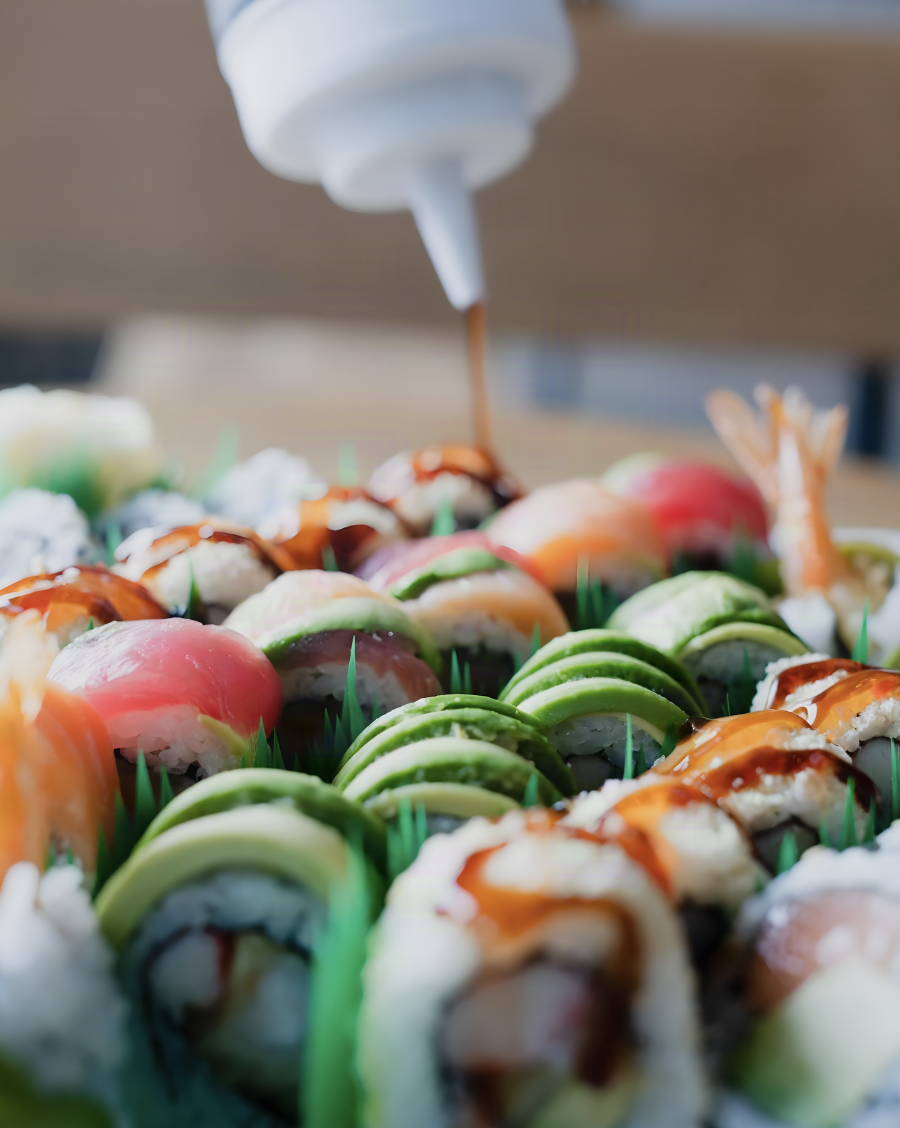Artisan Sushi Platters, fresh Japanese cuisine at Nori sushi restaurant in Omaha