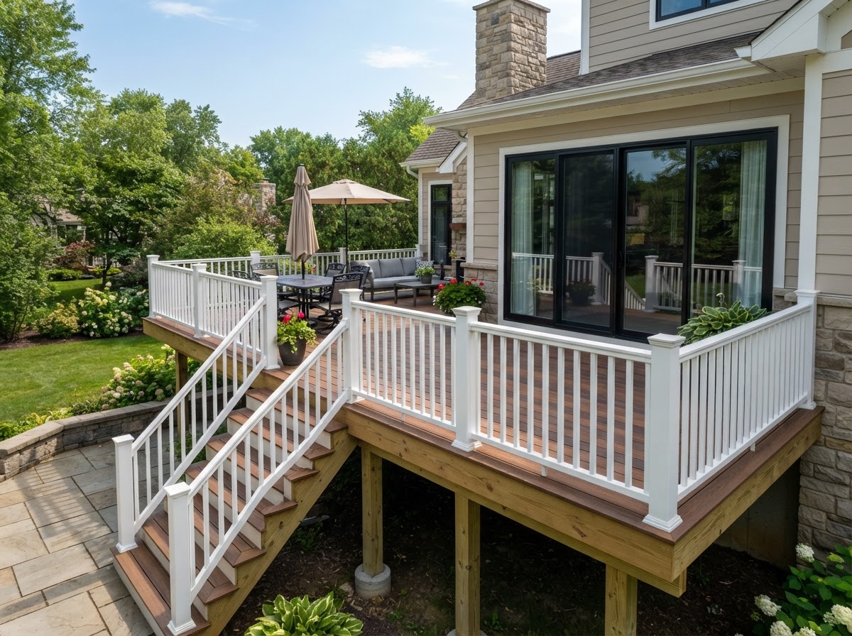 Residential Deck Build & Sliding Door Installation