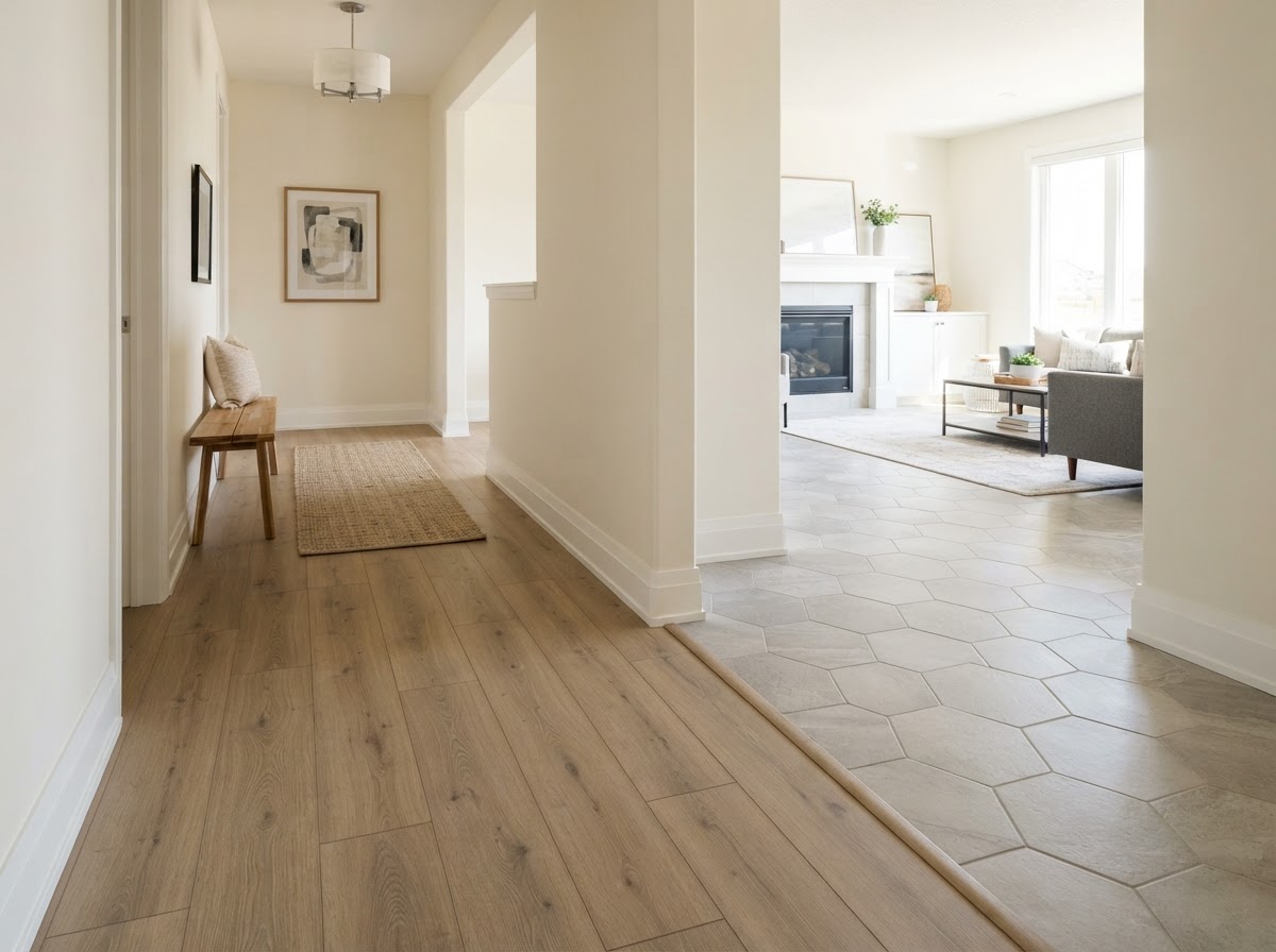 Full Living Area Flooring & Baseboard Trim