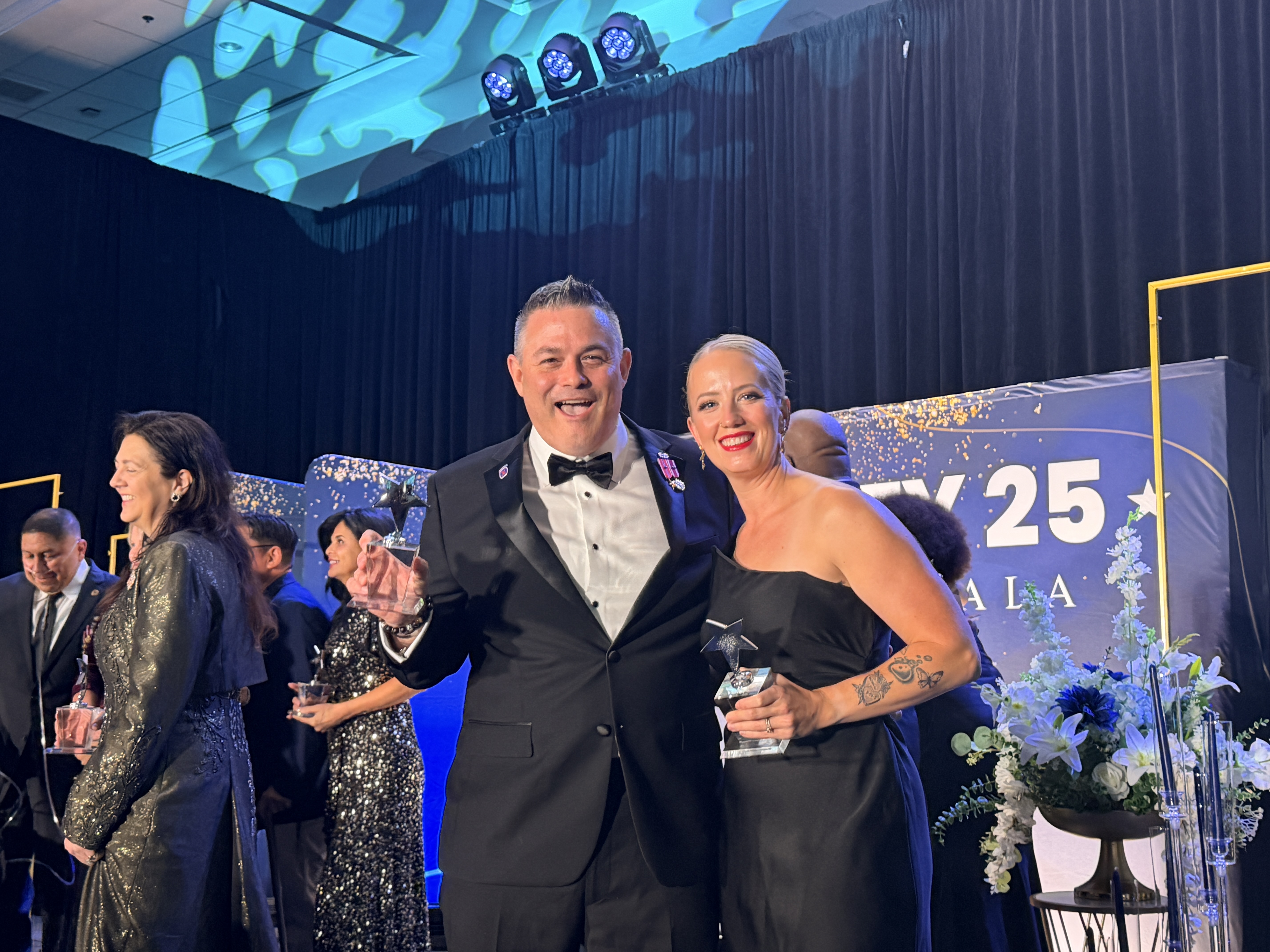Ryan Patrick Hunt receiving the MIGHTY25 Award at the Gala in Tampa