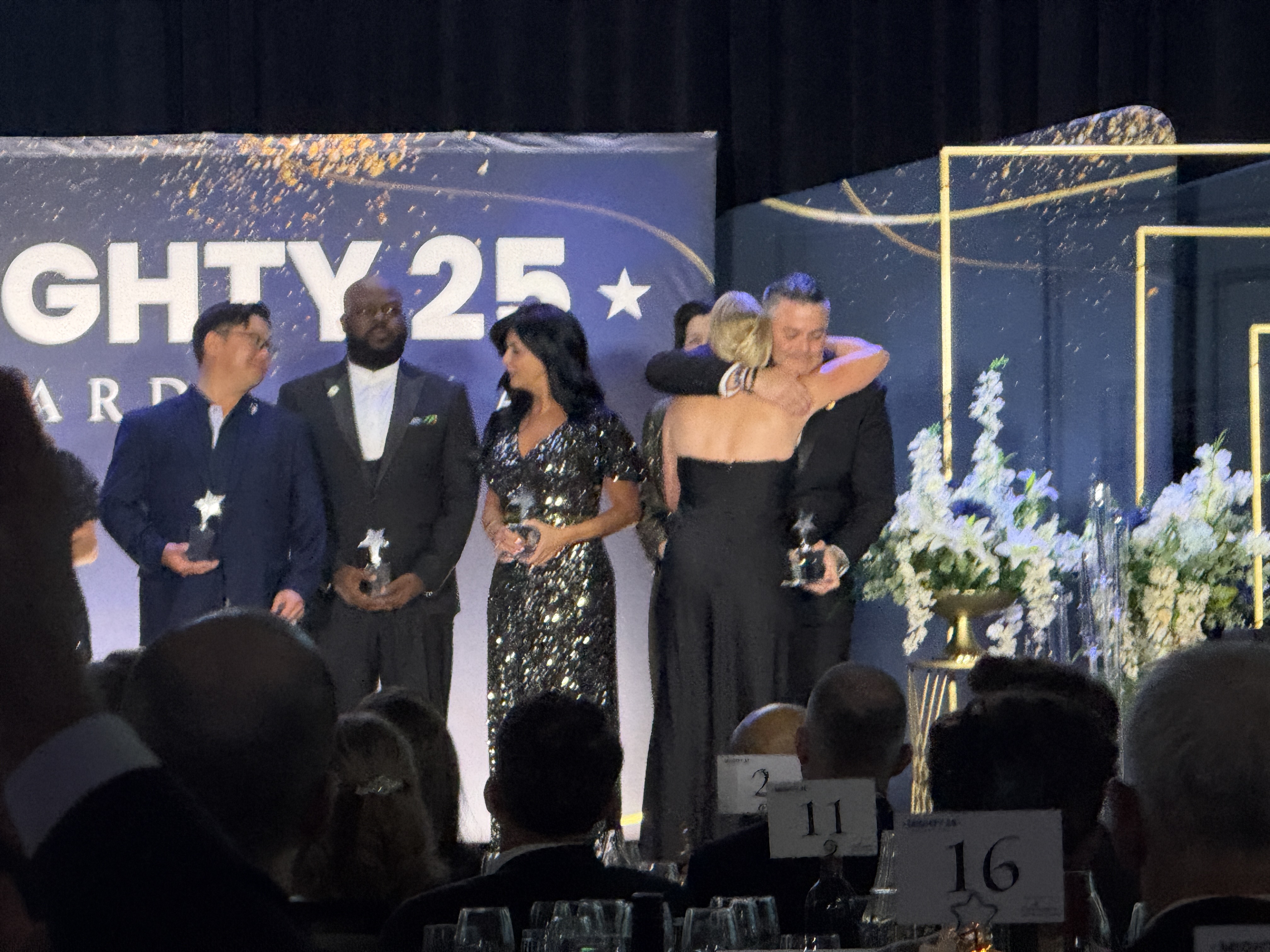 Celebration and fellowship on stage at the MIGHTY25 Gala