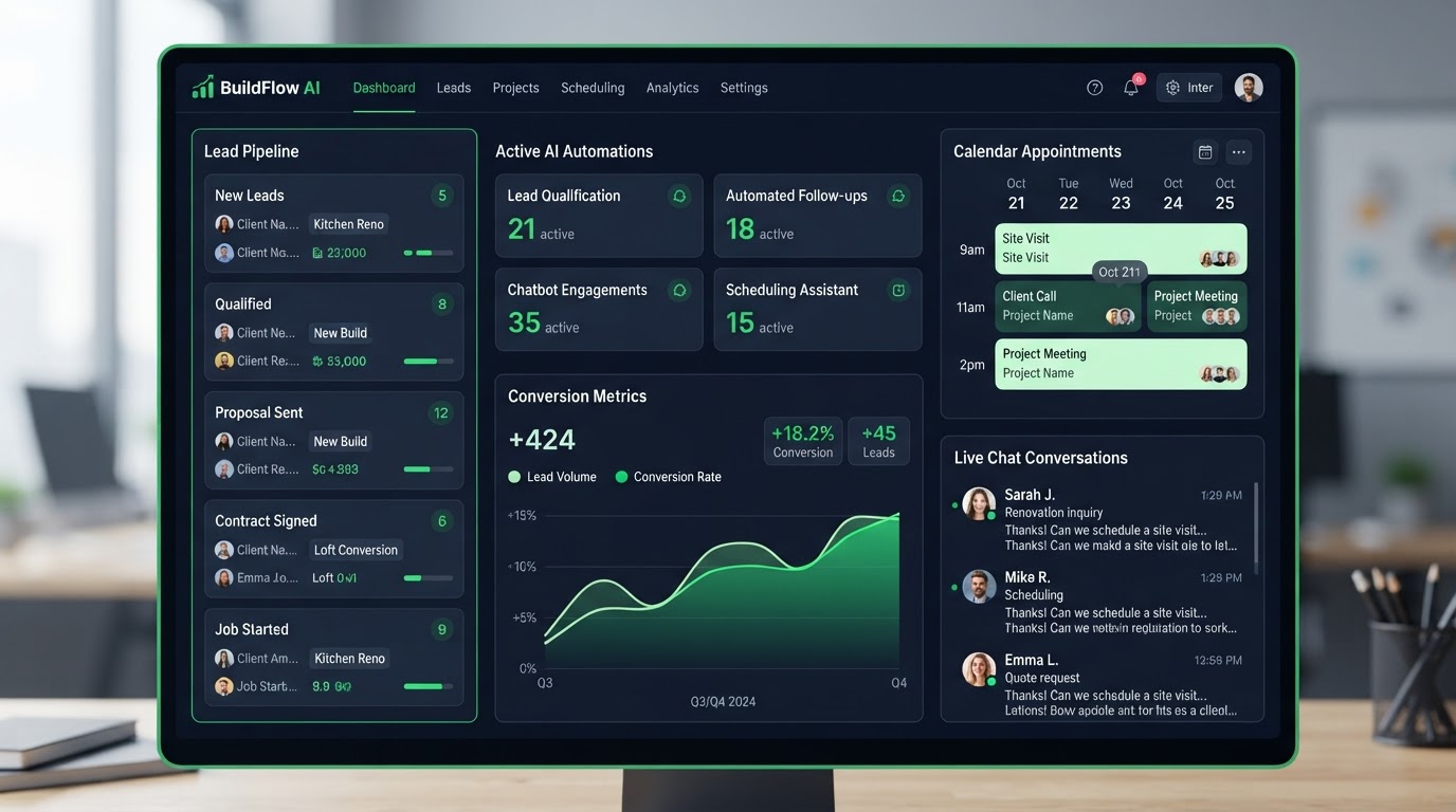 Dashboard de automatización IA para reformas de IALBACETE