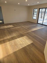 Laminate plank flooring in a sunroom