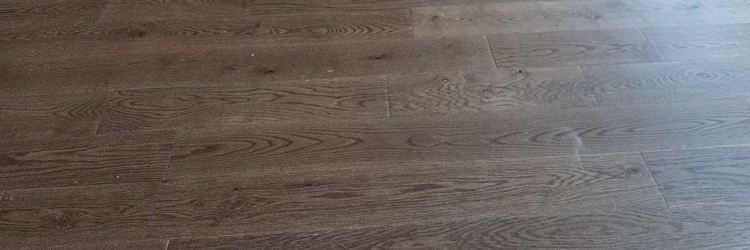 Close-up of dark oak engineered hardwood flooring