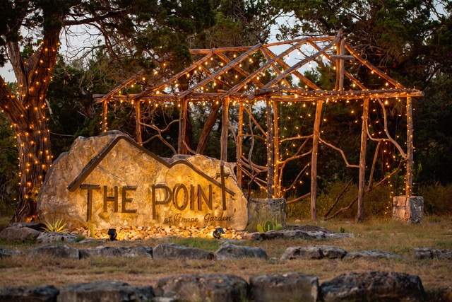 The Point CLTX property grounds overlooking Canyon Lake in the Texas Hill Country