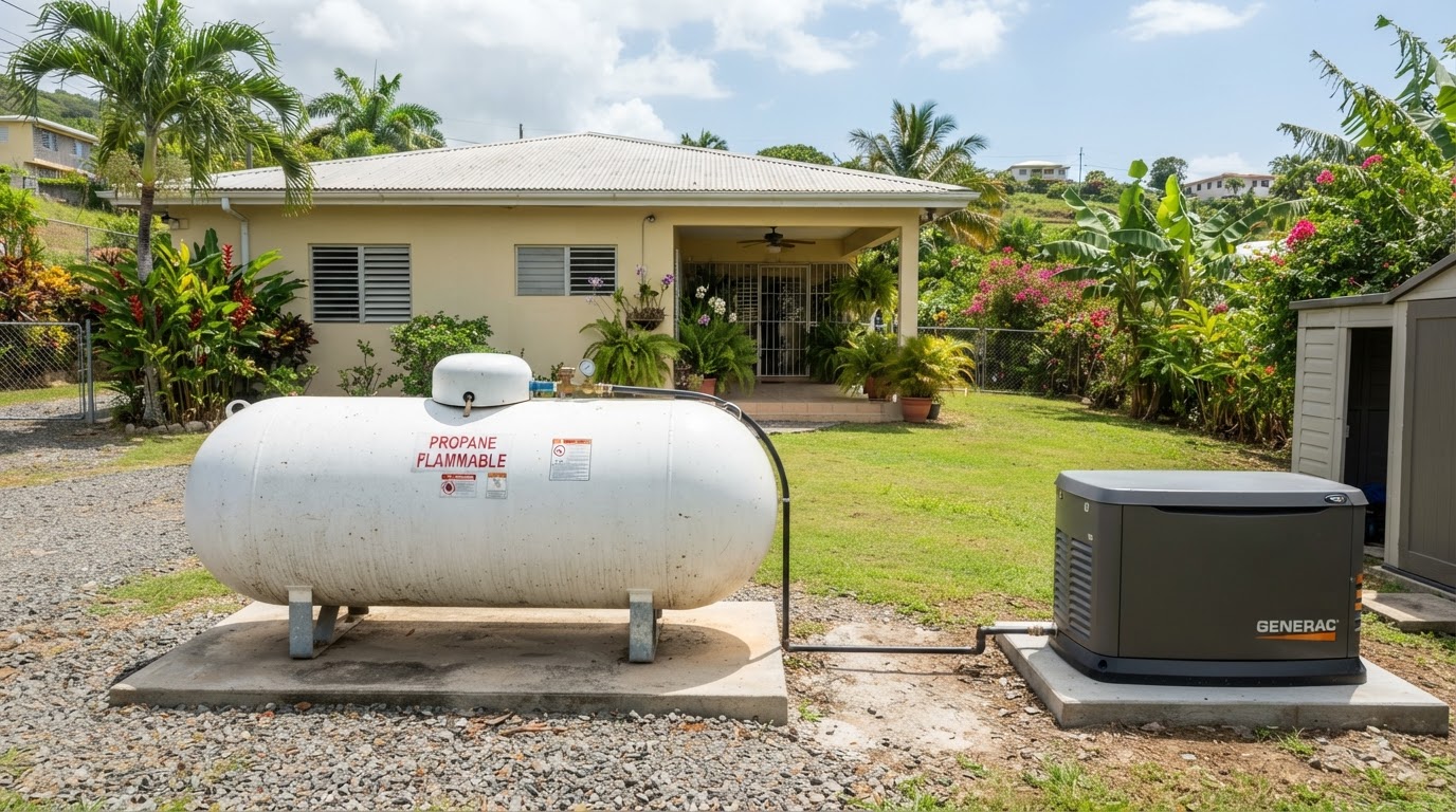 tanque propano generador puerto rico