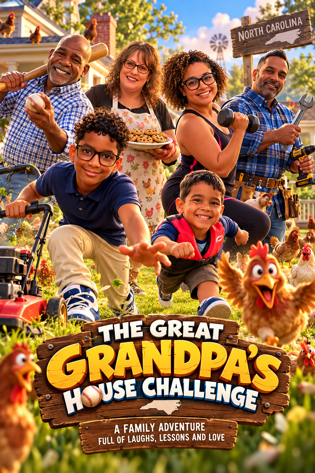 The Great Grandpa's House Challenge — personalized family movie poster