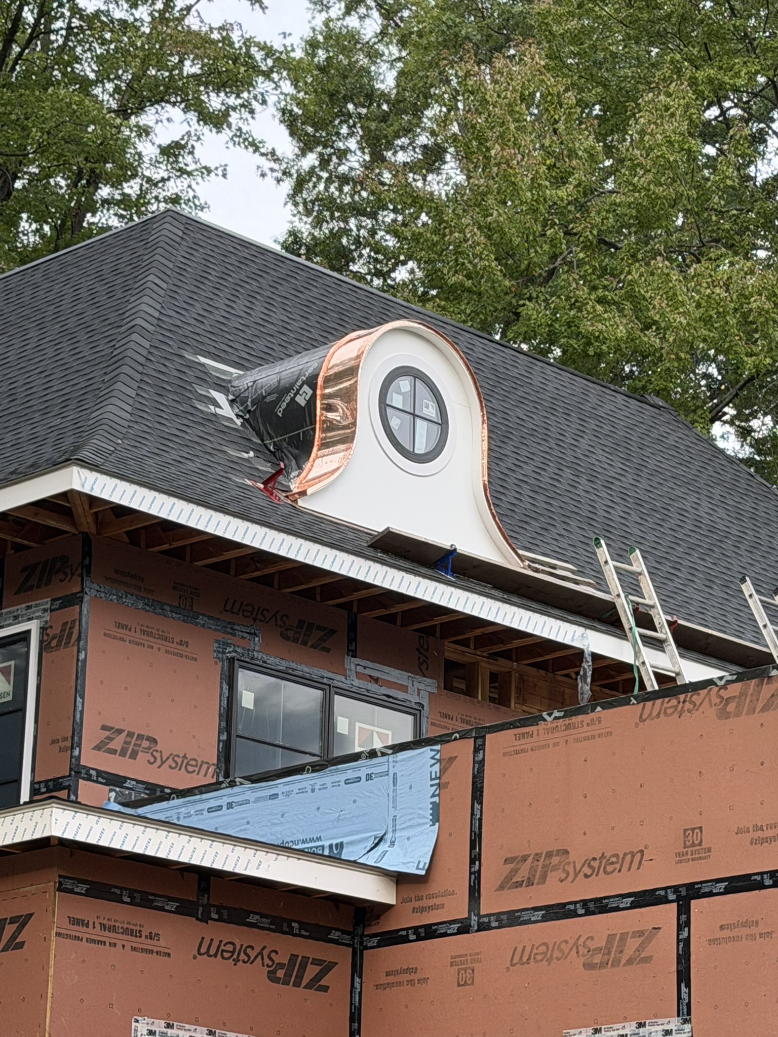 After the completed roofing project