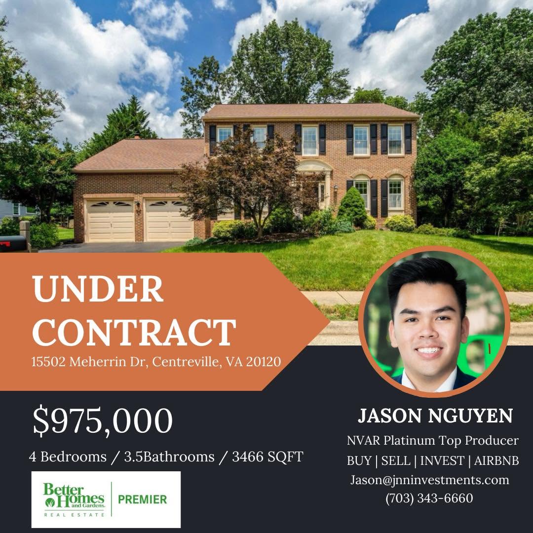 Nhà Riêng tại 15502 Meherrin Dr, Centreville, VA 20120 do Jason Nguyen đại diện