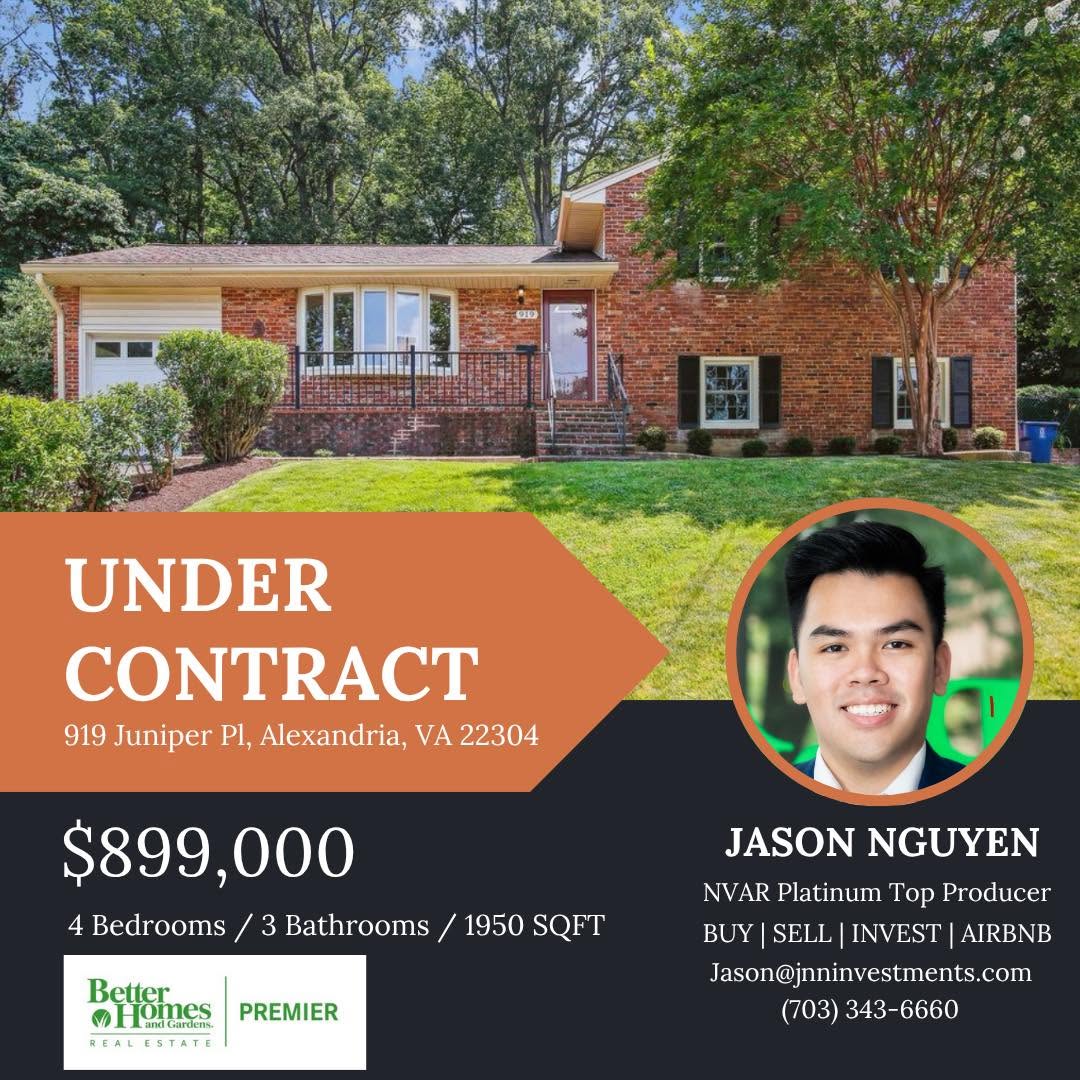 Nhà Riêng tại 919 Juniper Pl, Alexandria, VA 22304 do Jason Nguyen đại diện