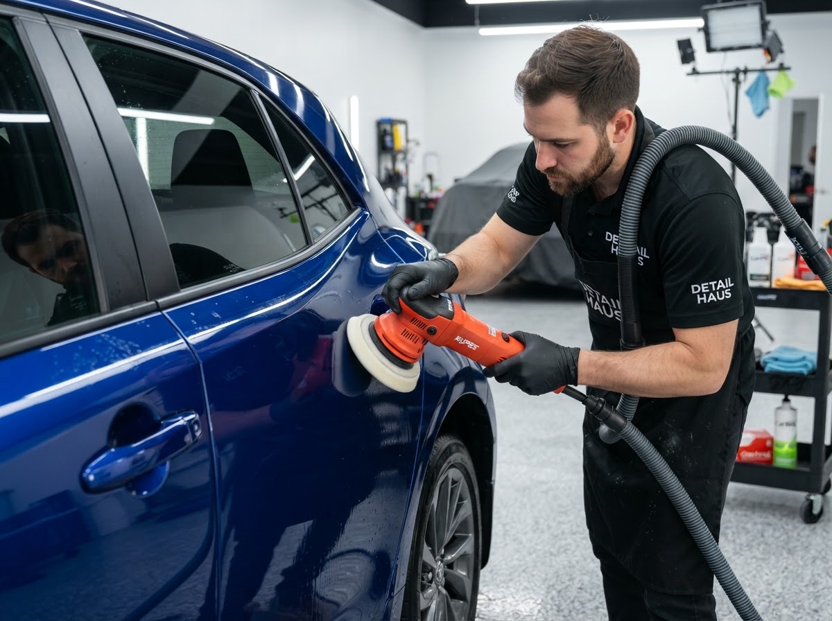 Paint Correction — professional auto detailing performed by a technician
