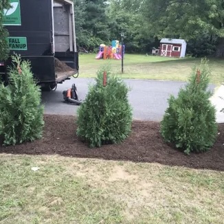 Shrub Planting & Bed Mulch with Work Rig