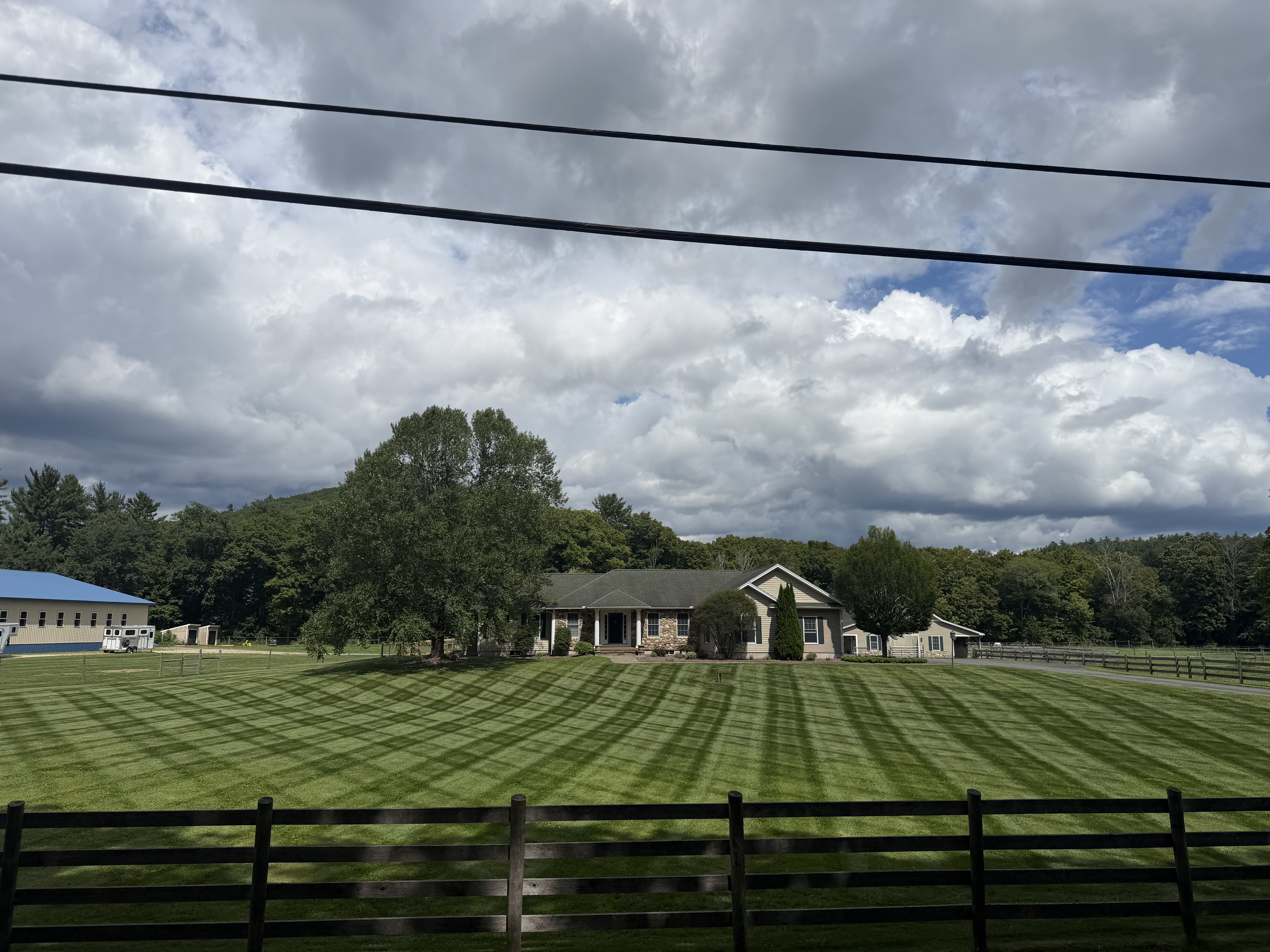Large Acreage Cross-Hatch Lawn Striping