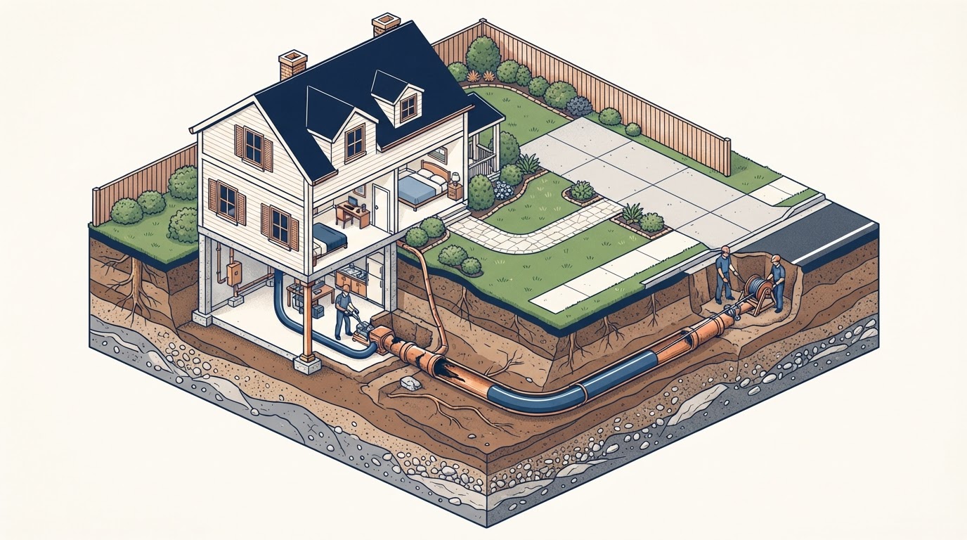 Trenchless repair matching the diagnosis