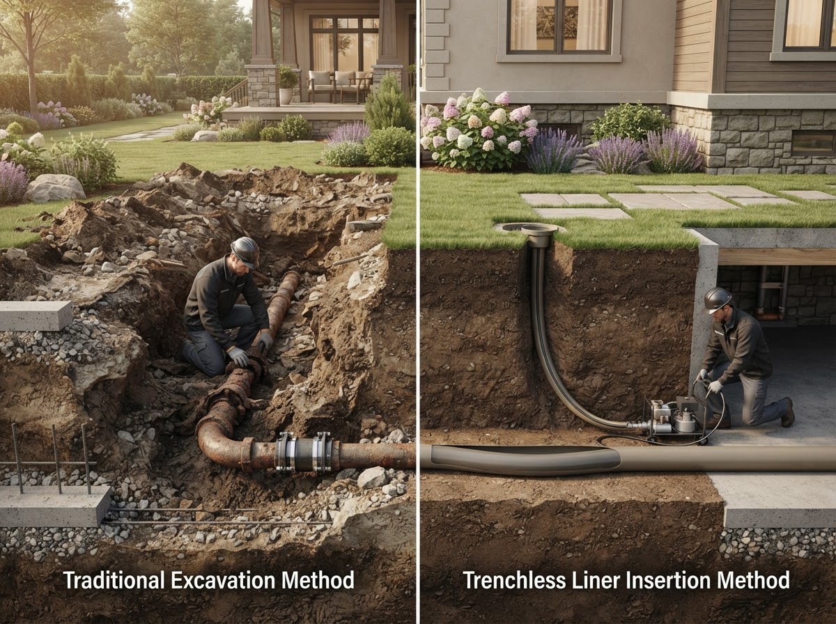 Two repair approaches compared side by side