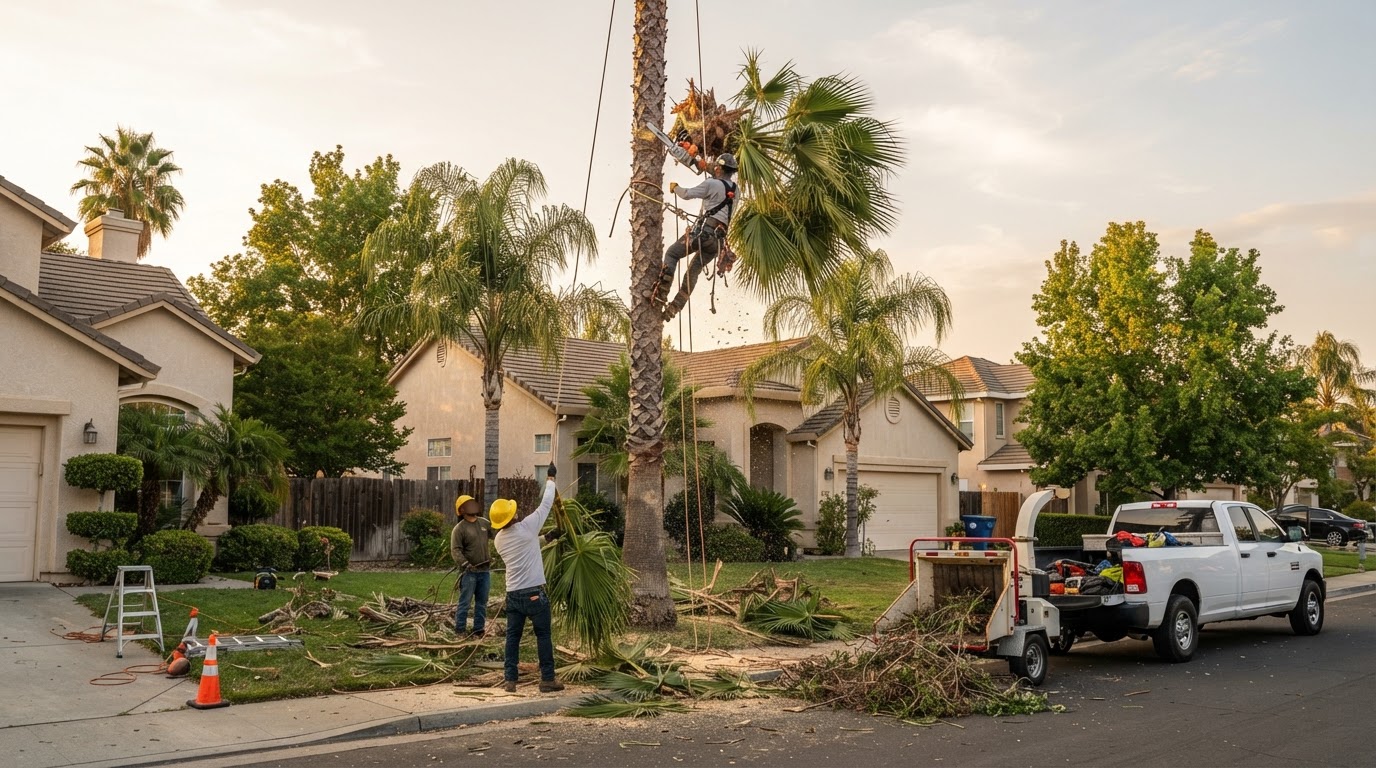 Palm Tree Trimming & Removal in Sacramento, CA