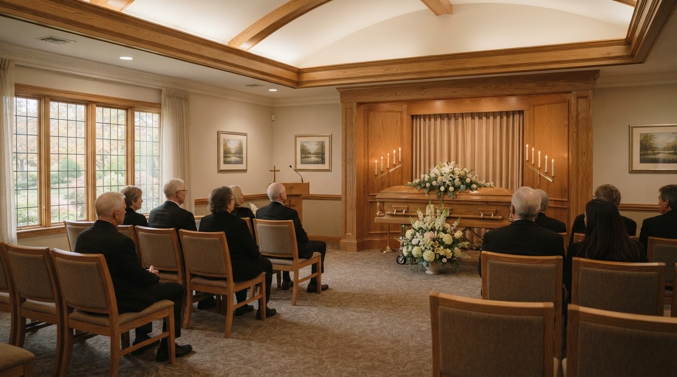 Interior funeral home