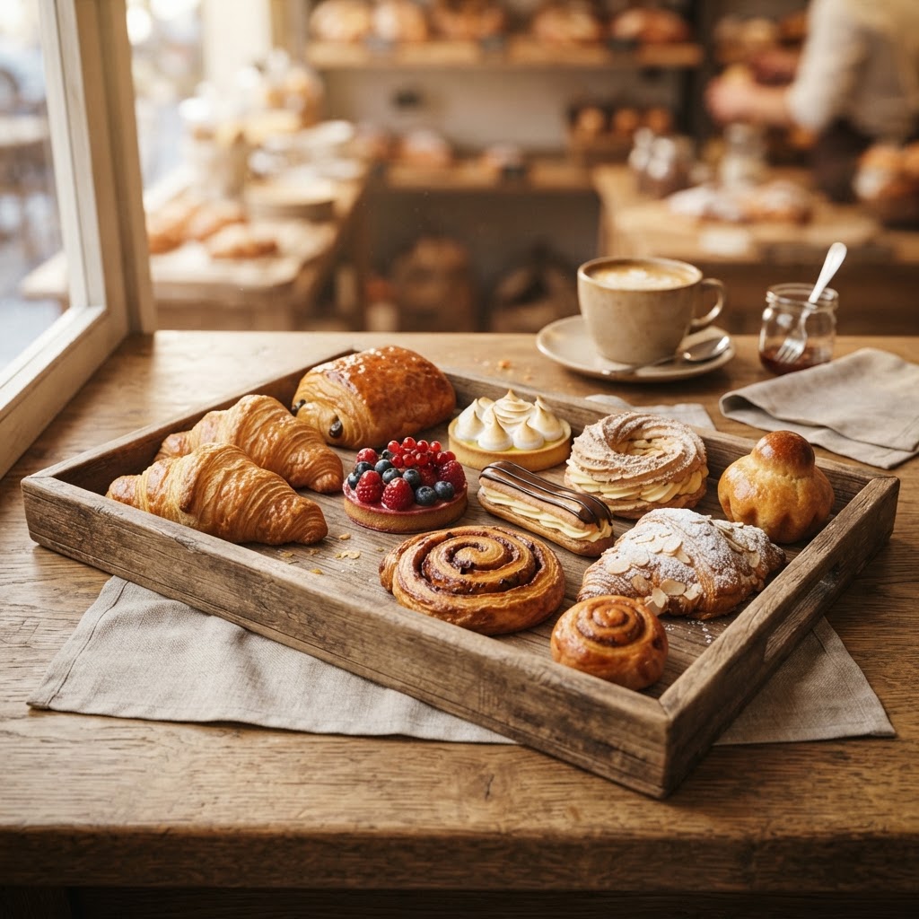 Assorted French pastries