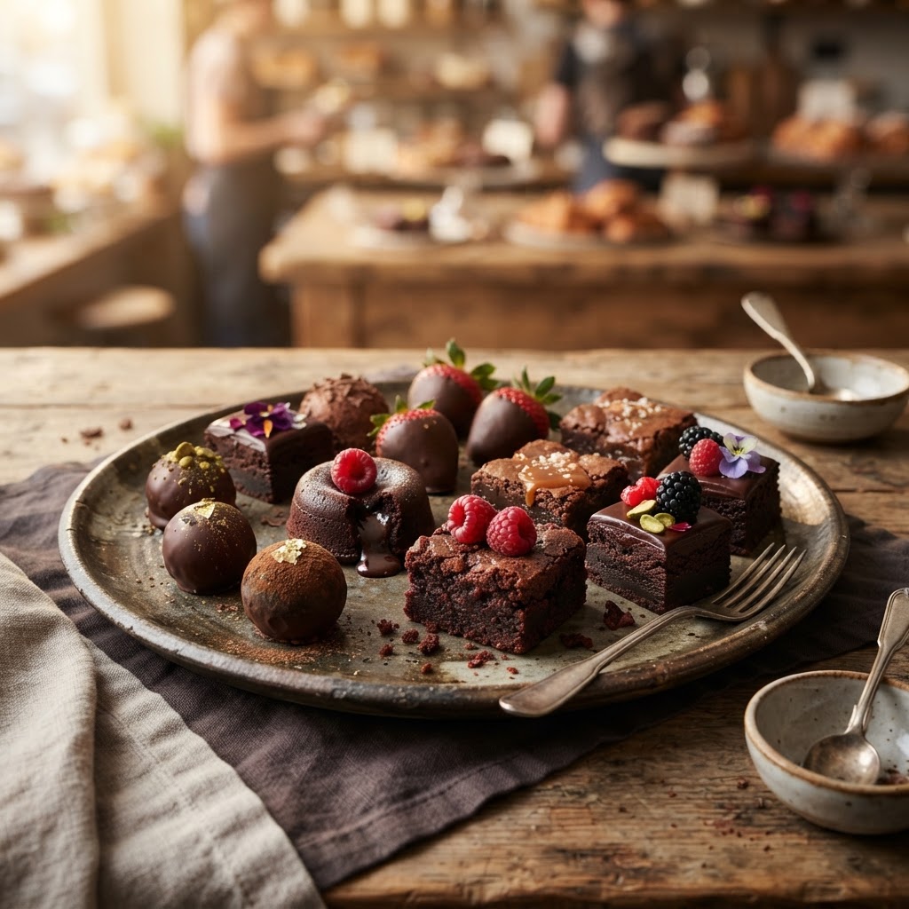 Chocolate dessert bites