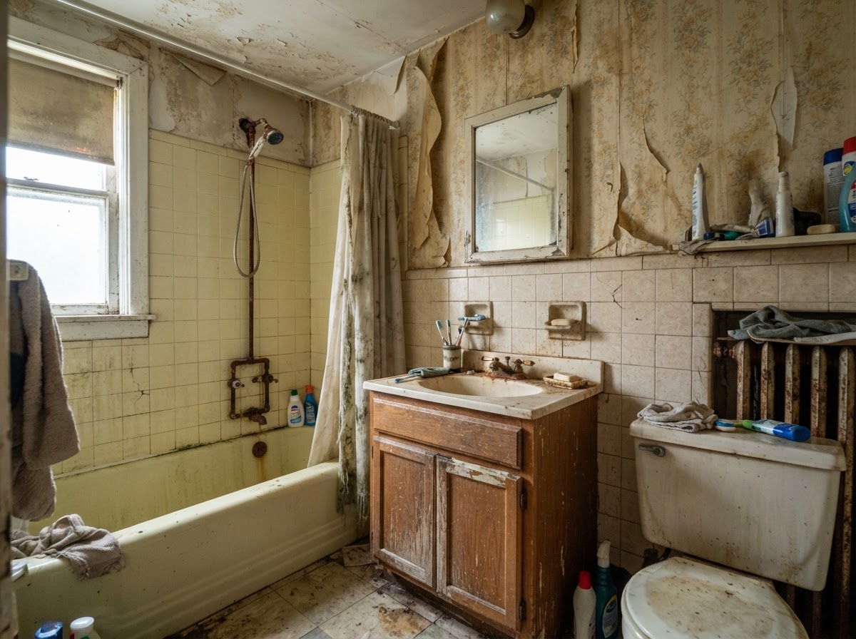 Spa Shower Remodel — before