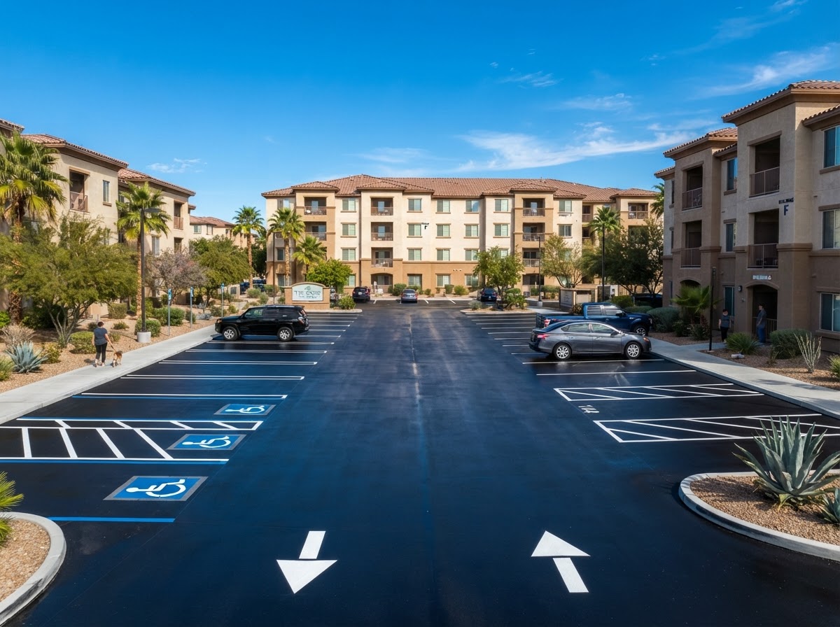 Apartment complex lot refresh in Paradise, NV
