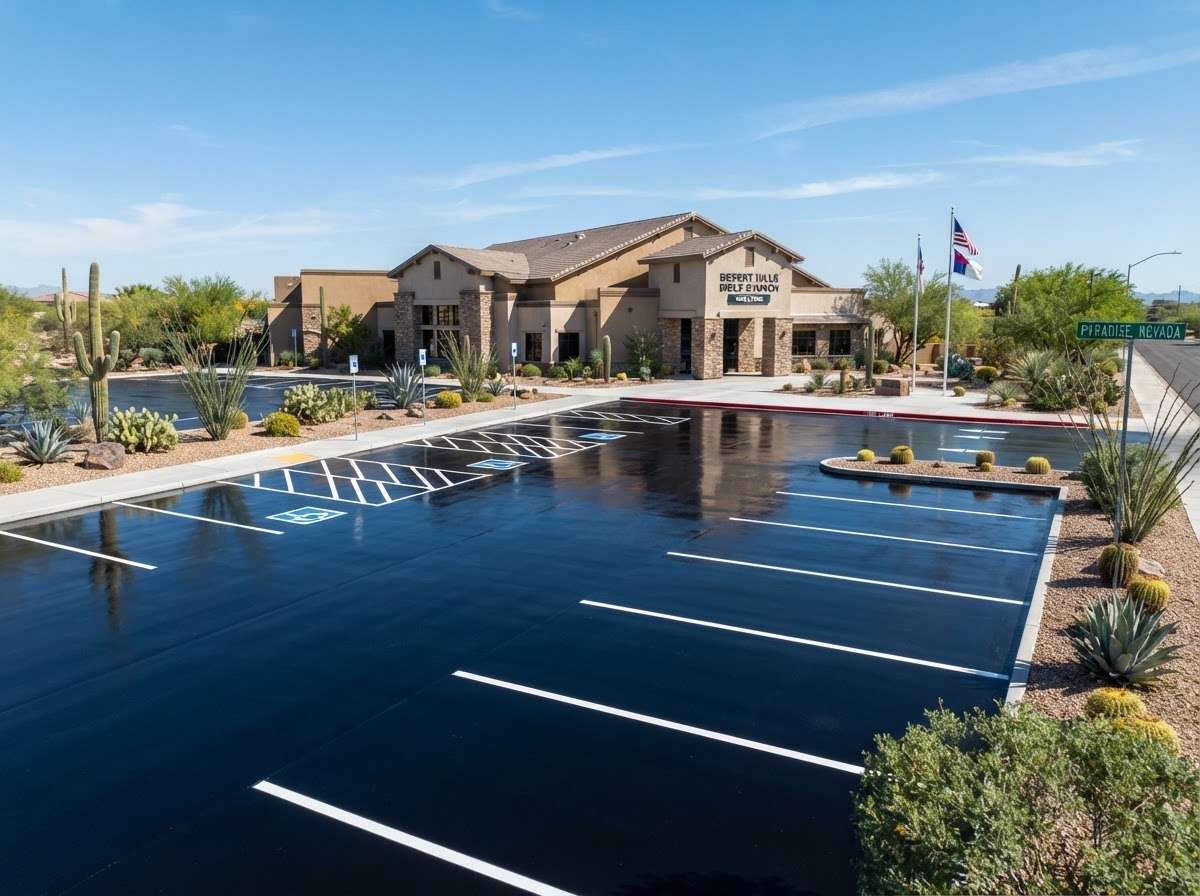Church or office lot sealcoating in Paradise, NV