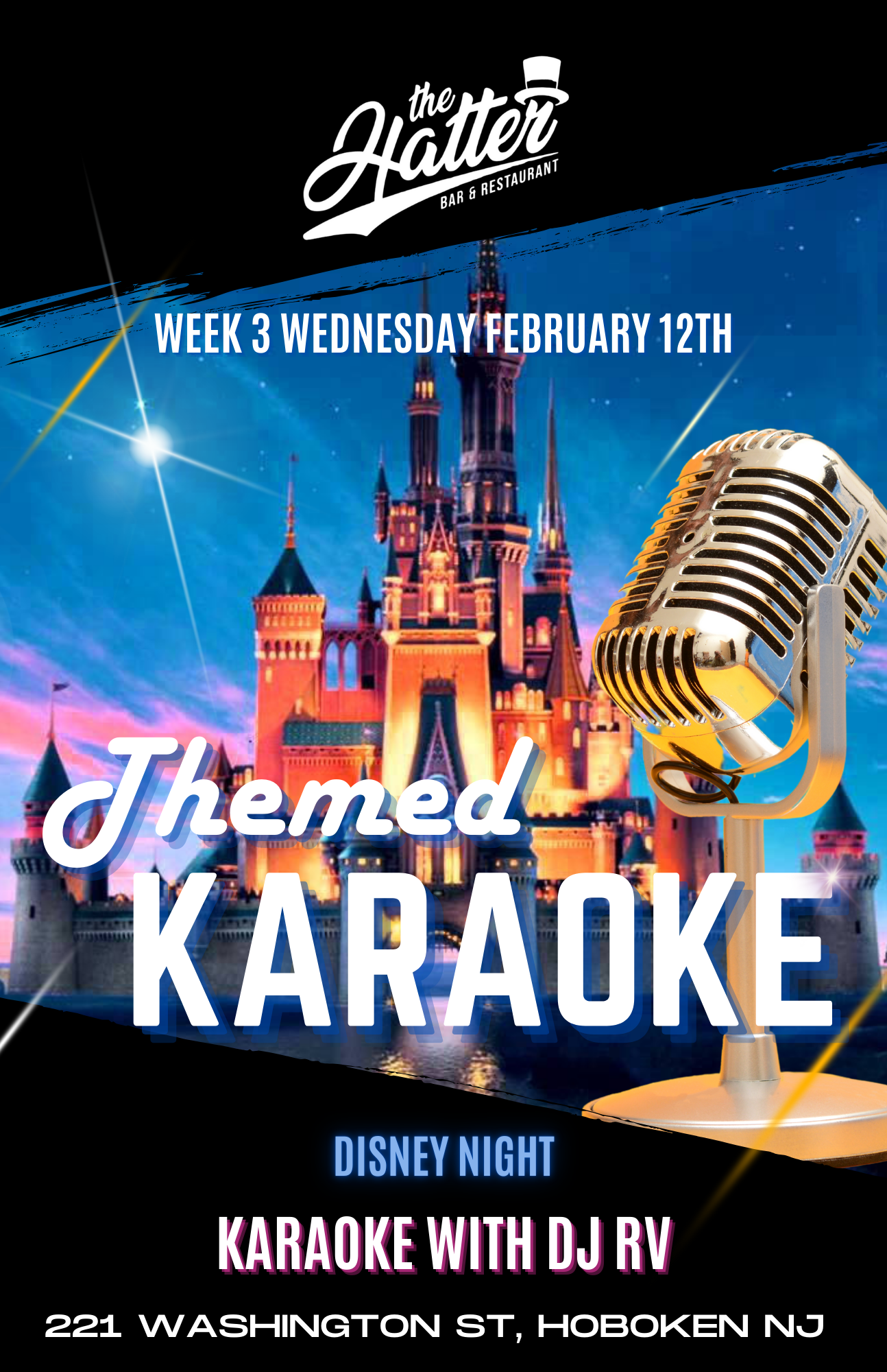 Karaoke Wednesday themed night flyer 3