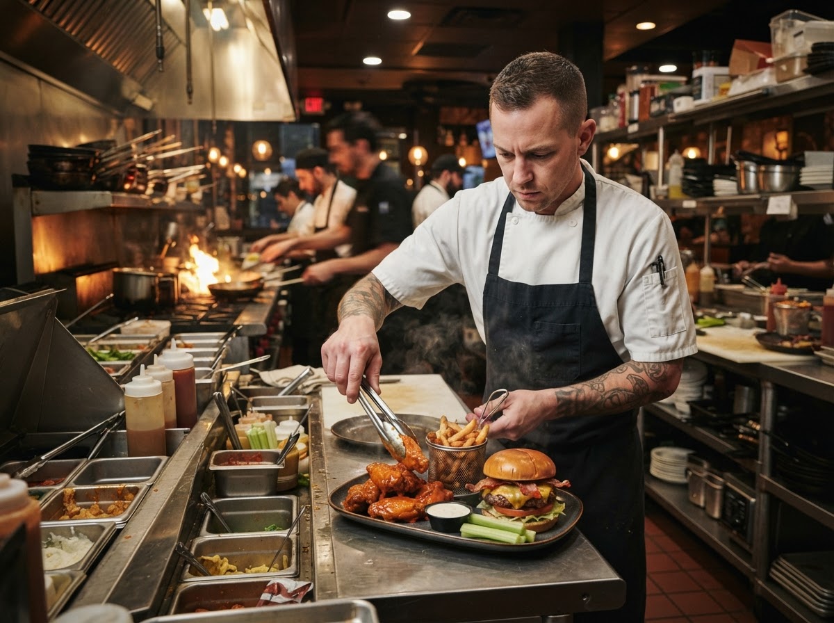 Full kitchen at Madd Hatter