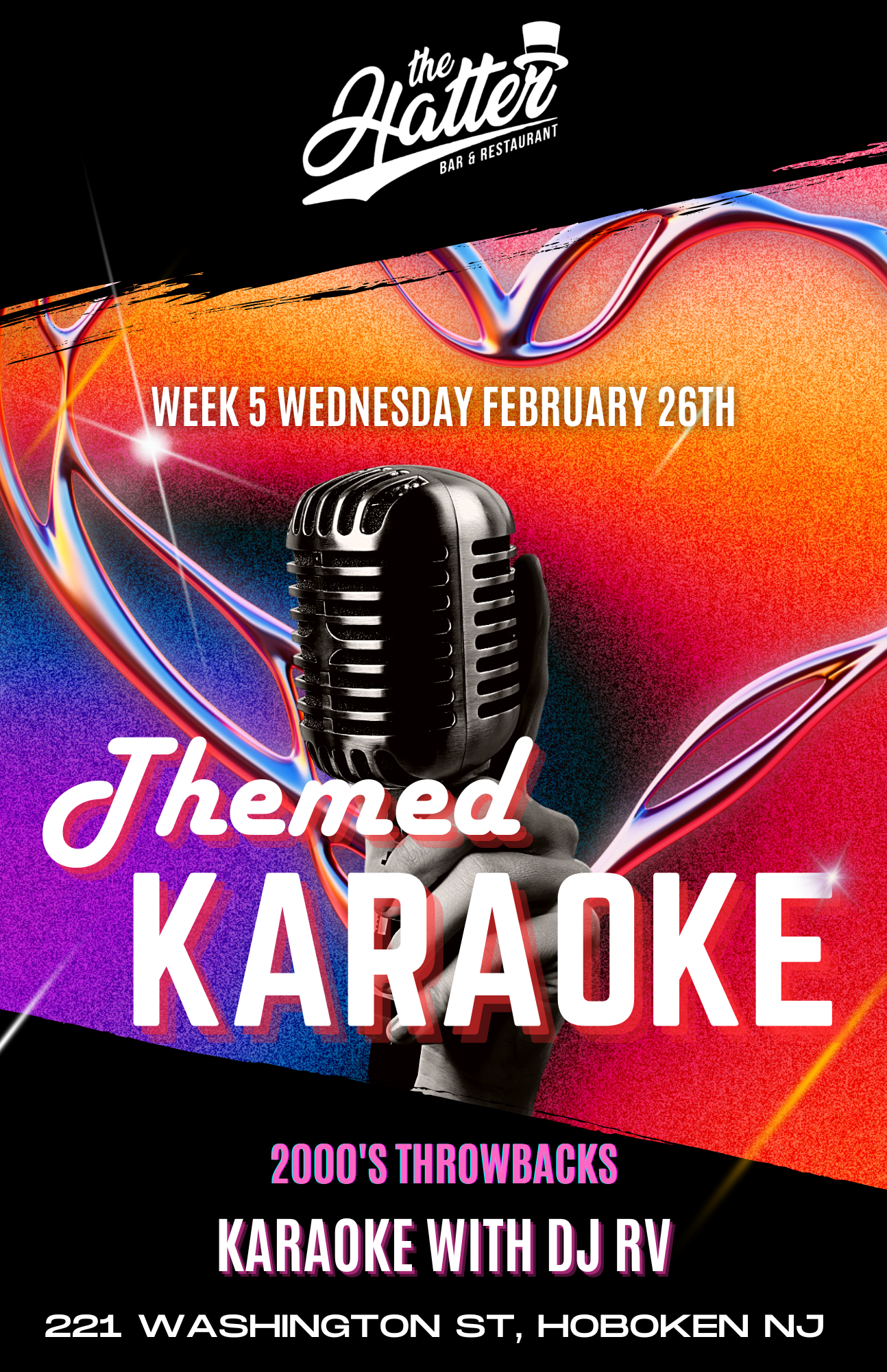 Karaoke Wednesday themed night flyer 5