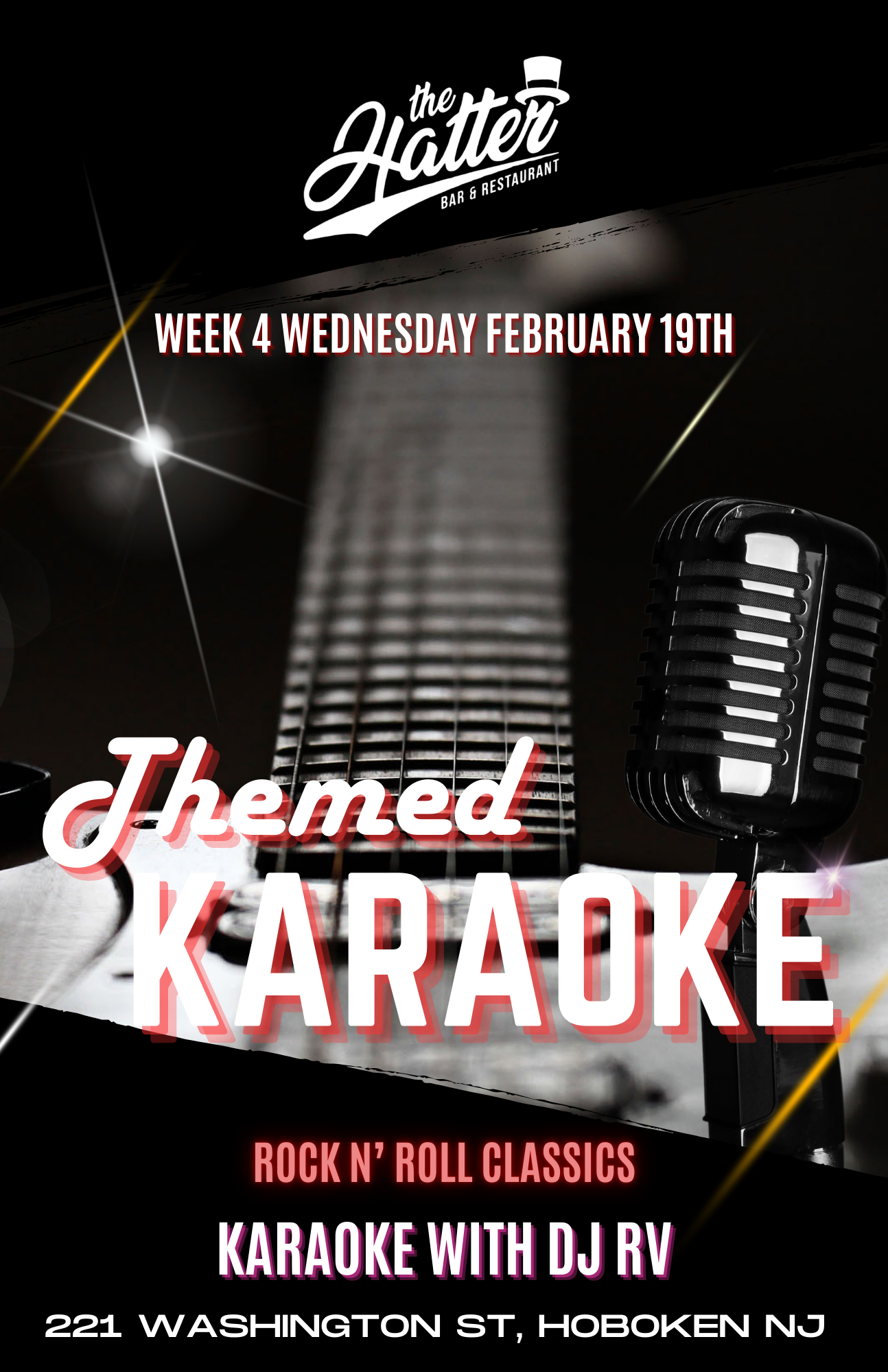 Karaoke Wednesday themed night flyer 4