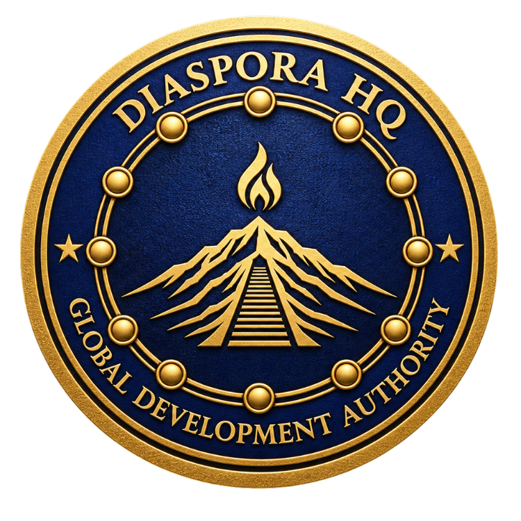 Diaspora HQ Official Circular Seal — Global Development Authority