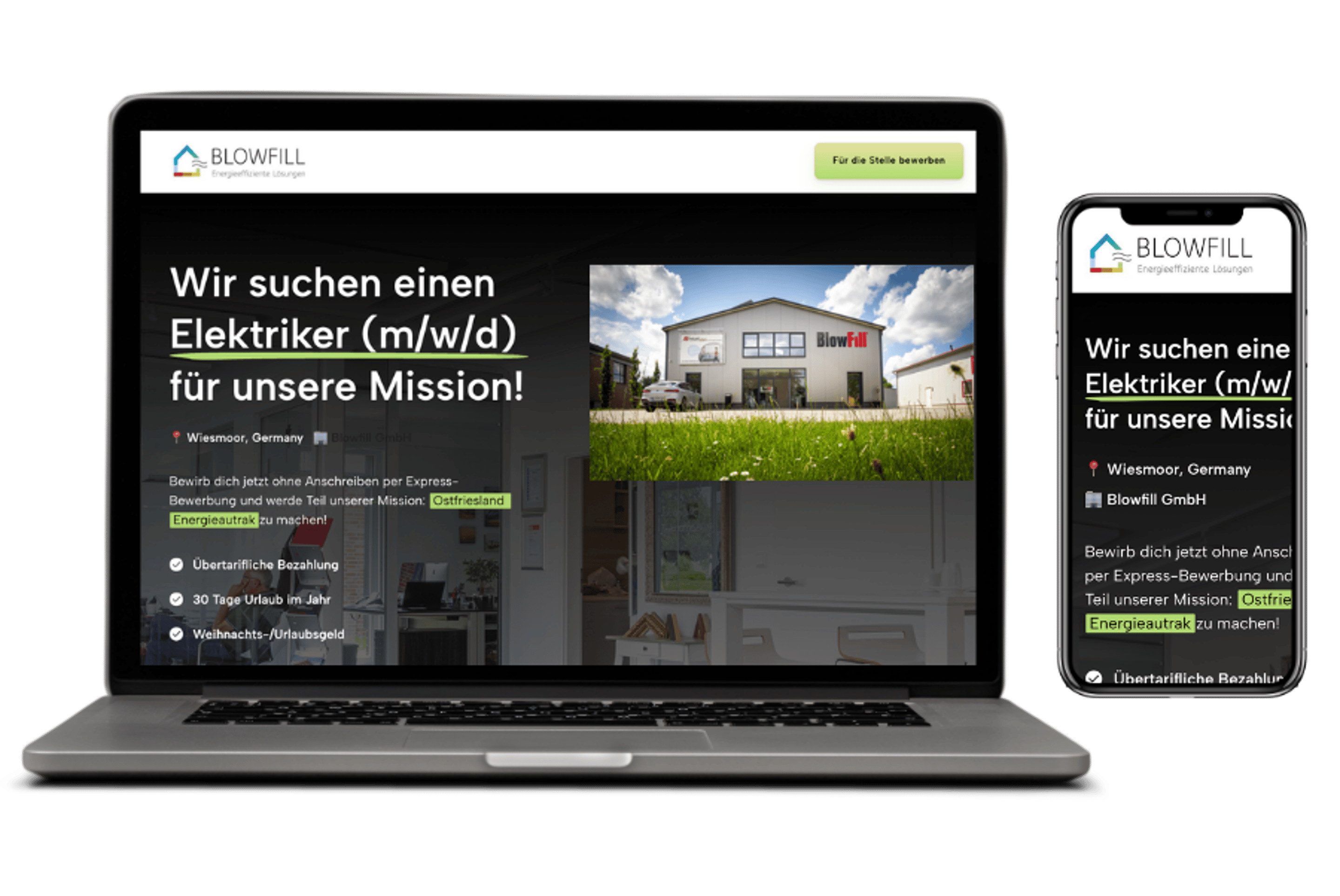Recruiting-Funnel & Landingpage für Fachkräfte