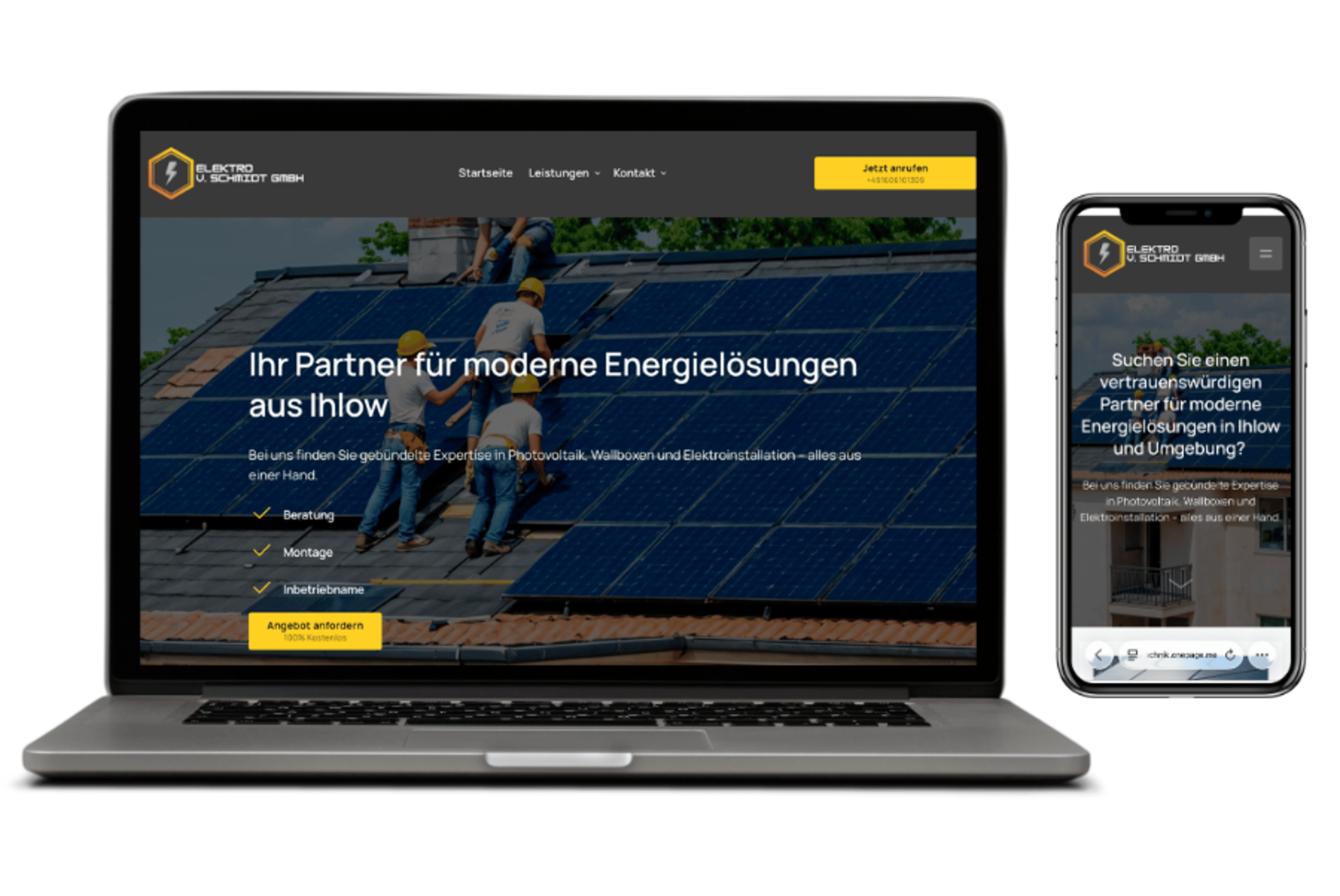 Website & Mobil-Funnel für moderne Energielösungen