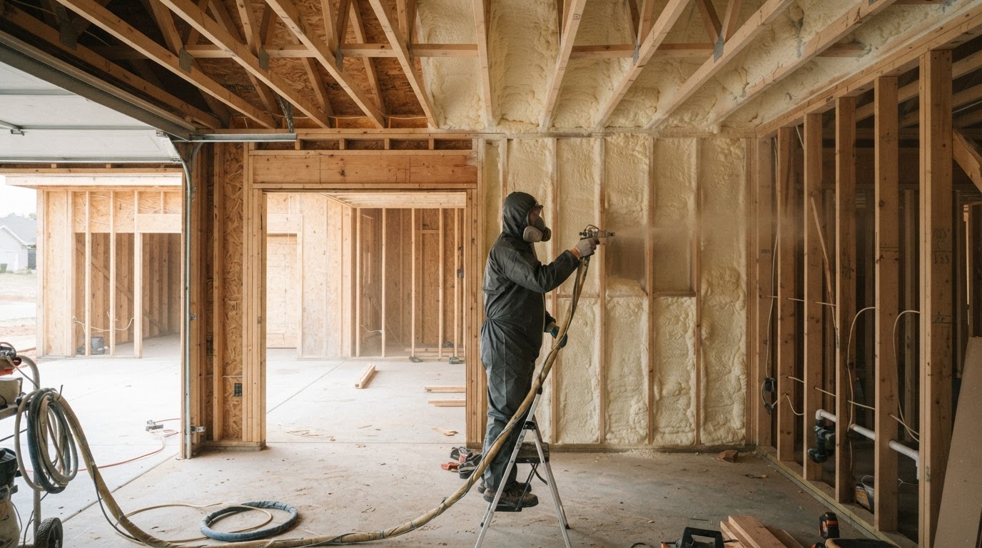 Garage spray foam insulation near Murfreesboro