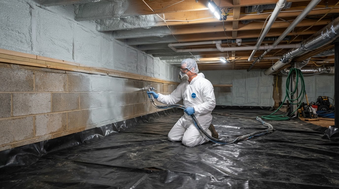 Crawl space spray foam insulation near Murfreesboro