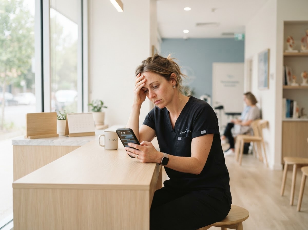 Propietaria de clínica de fisioterapia abrumada por los mensajes del WhatsApp a primera hora de la mañana