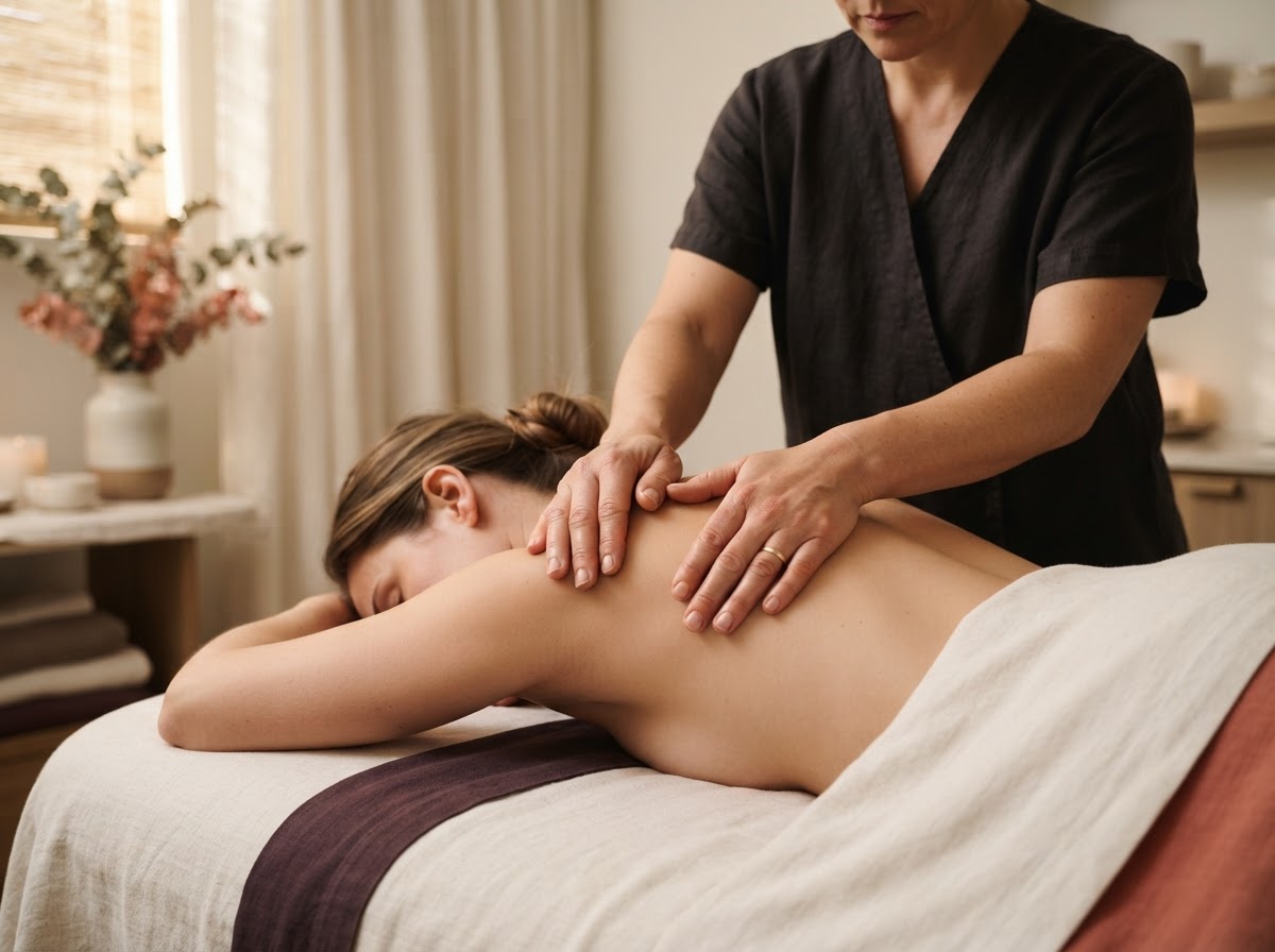 Massage et soin dans un institut de bien-être