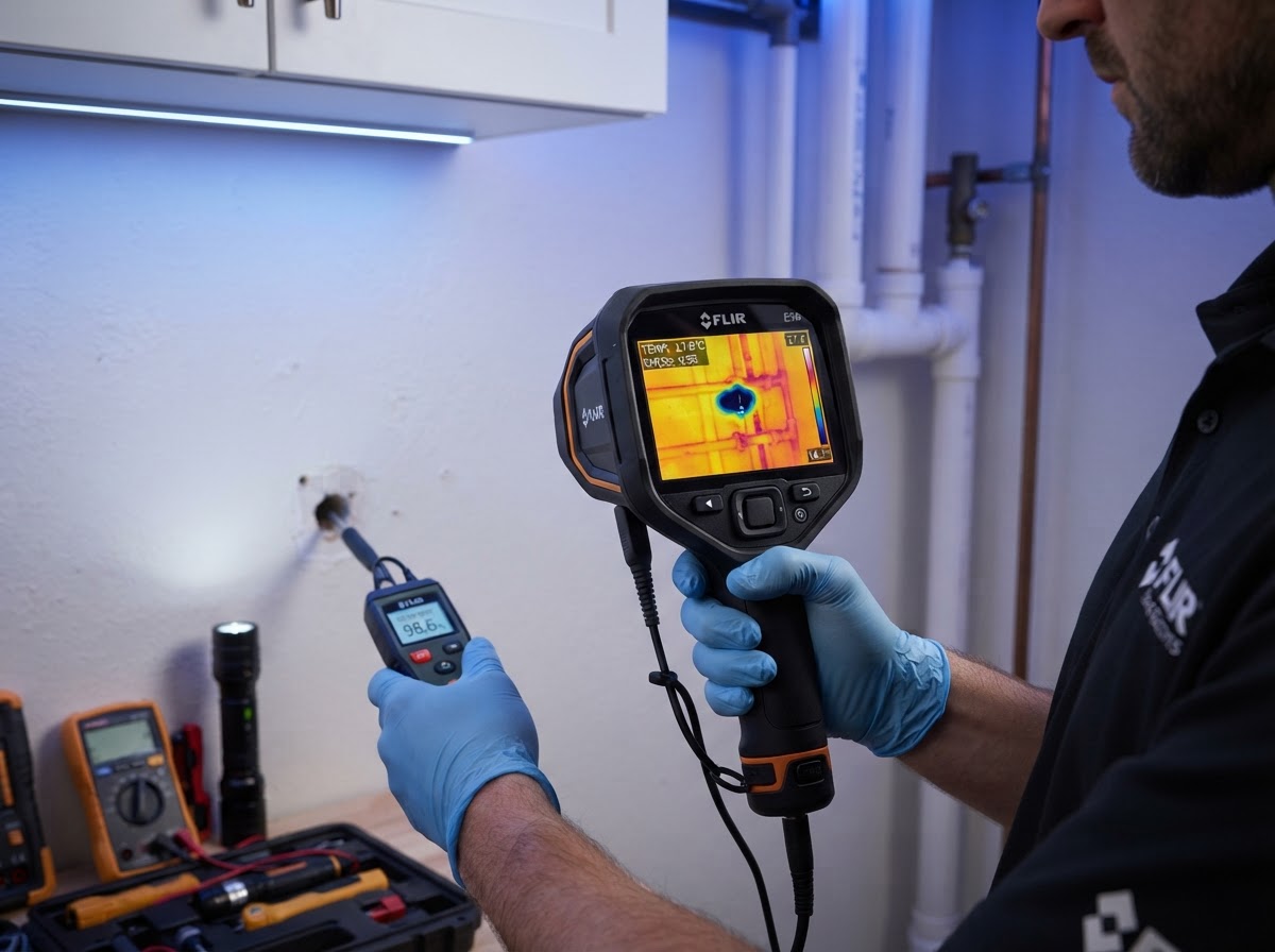 Thermal imaging leak detection equipment