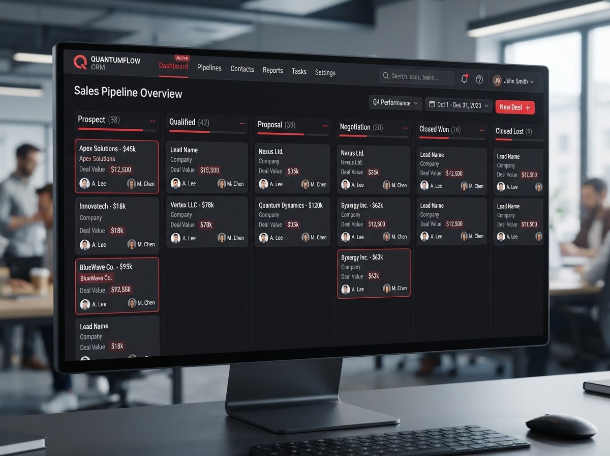 Surplus Systems CRM dashboard built around the surplus recovery workflow