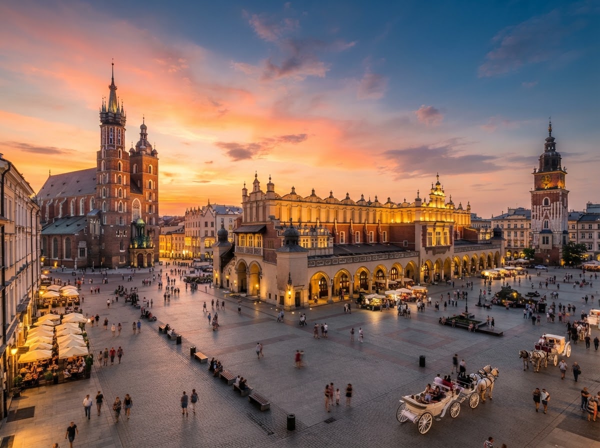 Krakow Main Square Self-Guided Audio Walk — Krakow, Poland