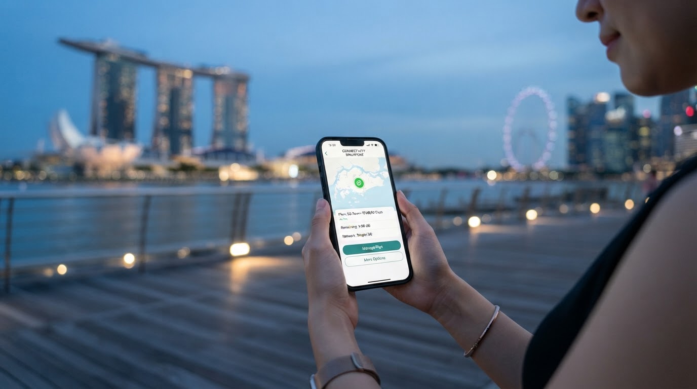 Singapore 4G/5G eSIM (Singtel network) — Singapore