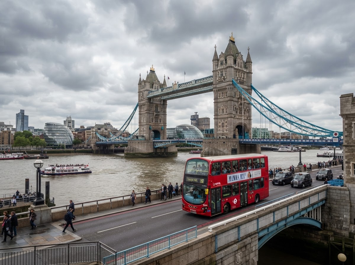 London Hop-On Hop-Off Bus & Tower of London — London, United Kingdom