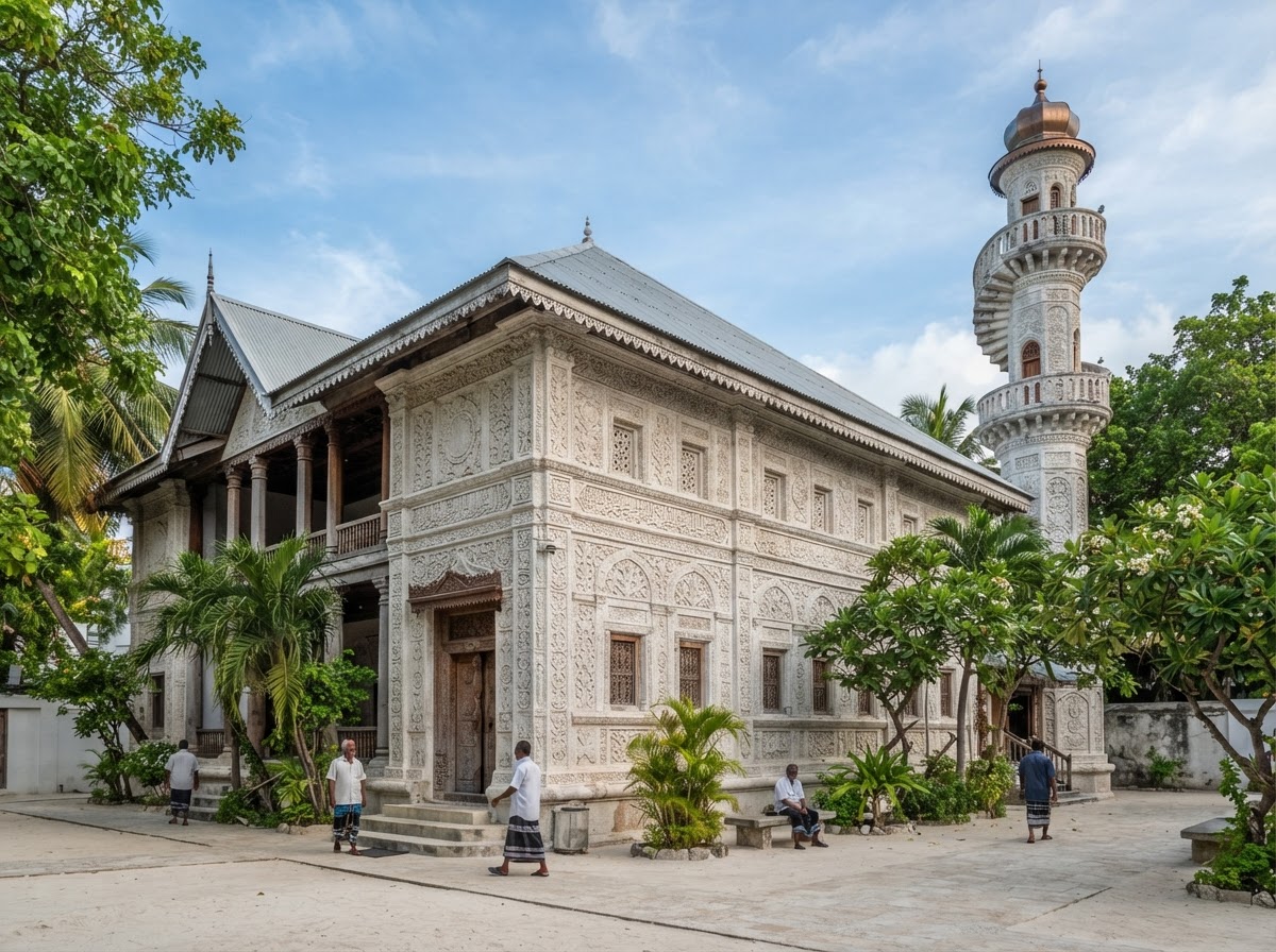 Male Old Friday Mosque Self-Guided Audio Walk — Male, Maldives
