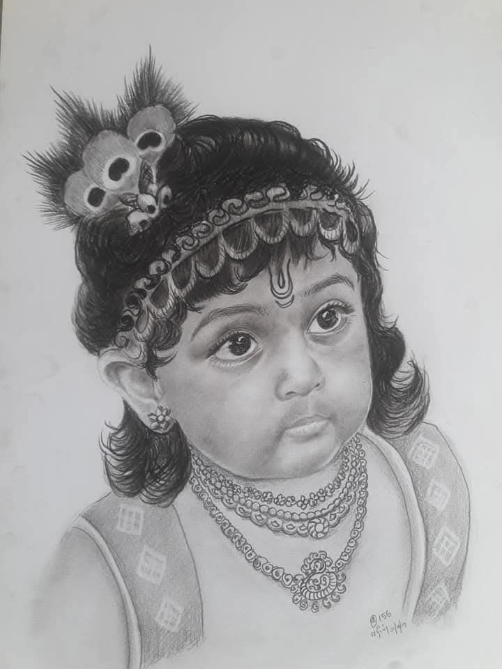 Young child wearing decorative headwear and traditional jewellery