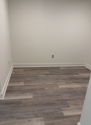 Finished flooring remodel in room