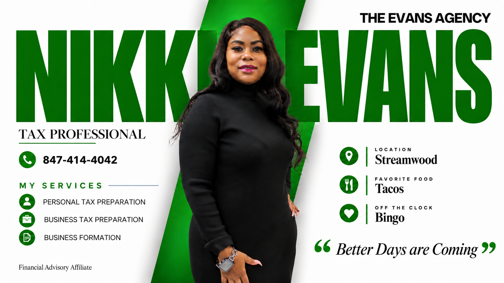 Nikki Evans - Tax Professional, The Evans Agency