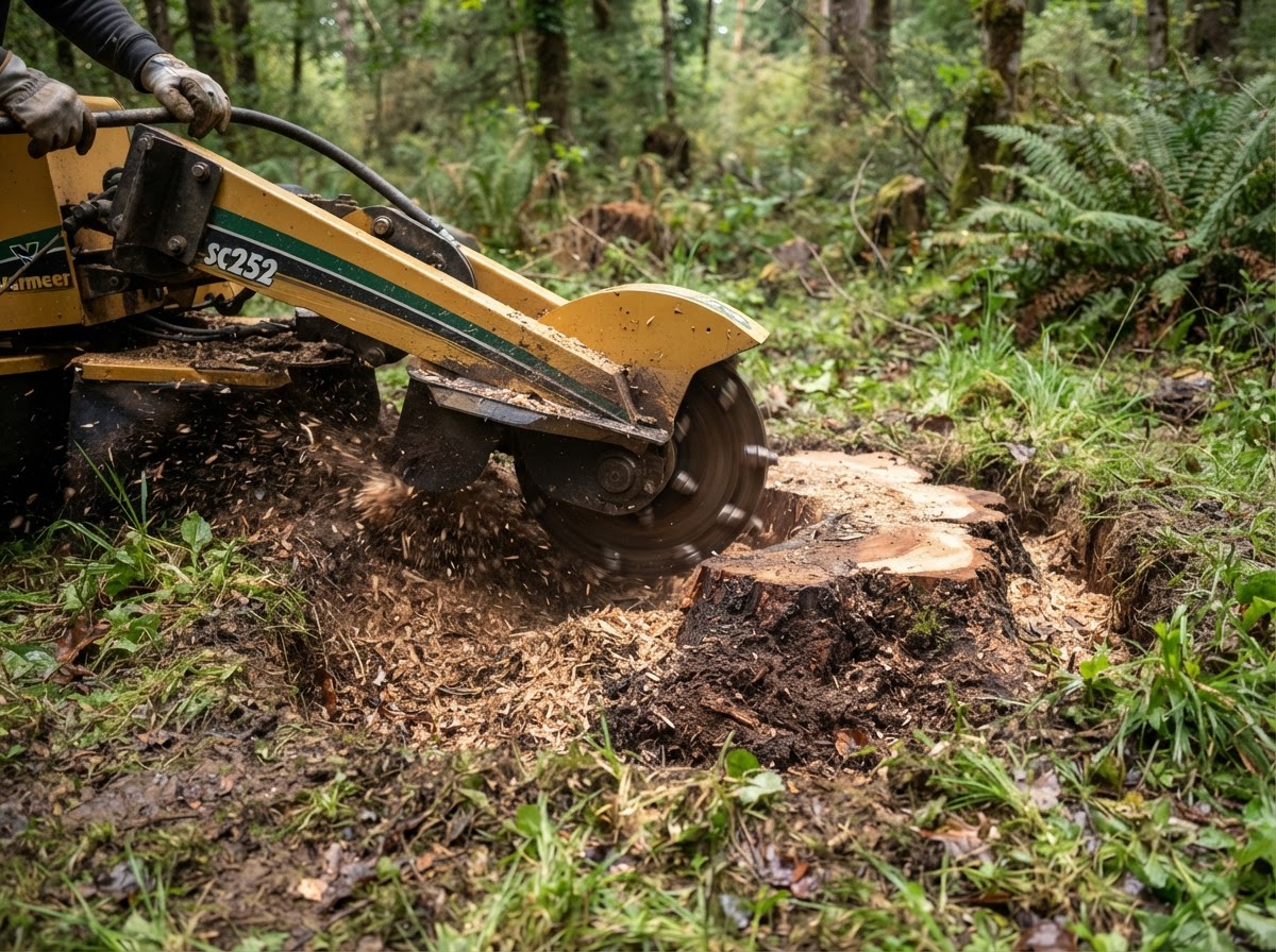 Stump grinding in Listowel, Ontario